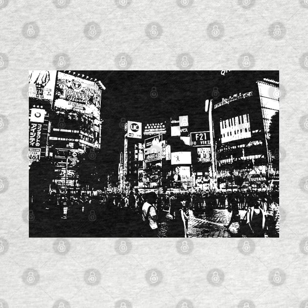 Shibuya Crossing - Tokyo by Neon Bang Bang